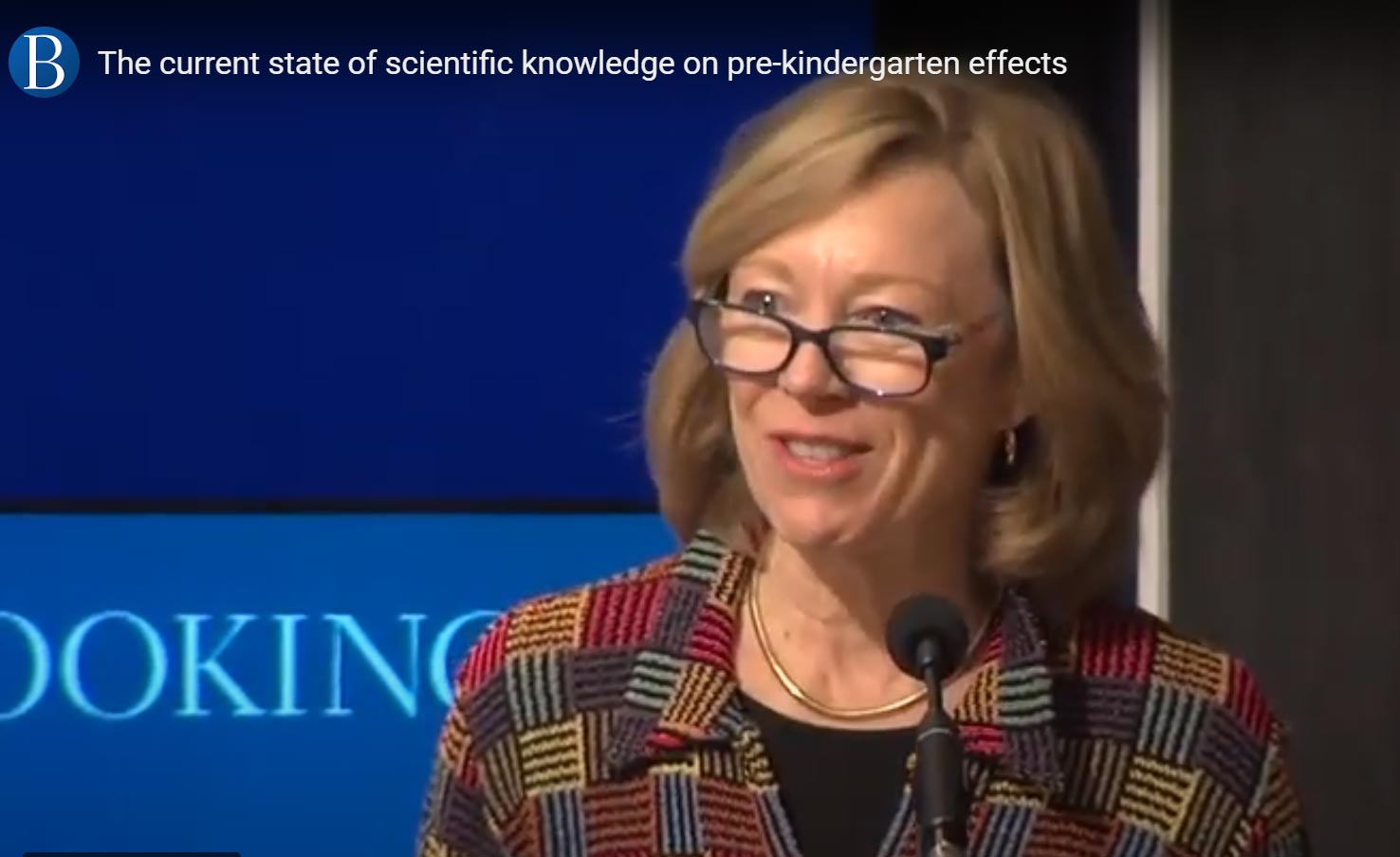 Deborah Phillips participates in a Brookings Institution panel “What we know about the effectsof pre-K in 6 consensus statements.”
